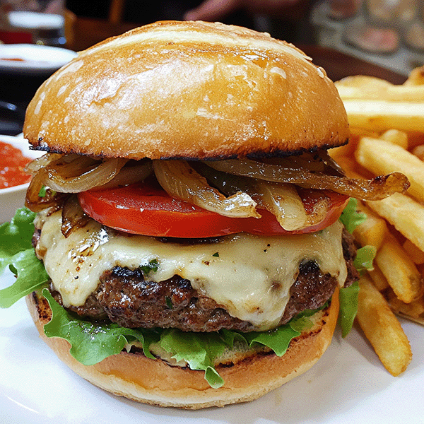 hamburguesa gallega con queso fundido pais de casa zolle